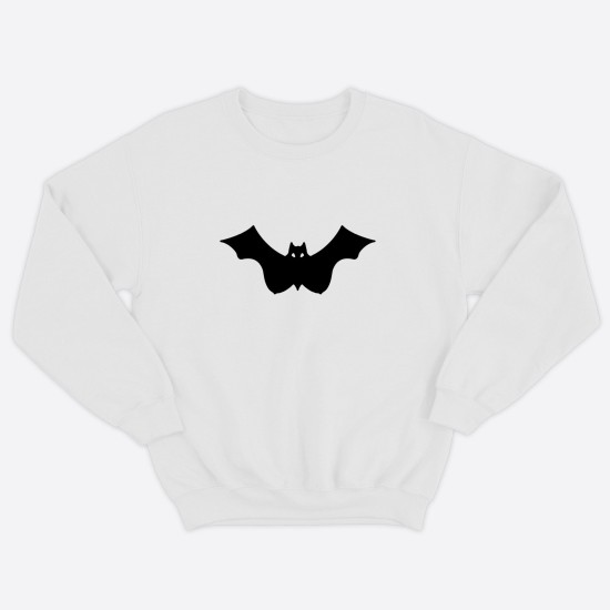 Парные свитшоты для двоих мужа и жены, влюбленных с принтом Mr Batman & Mrs Batman / Толстовка без капюшона для пары