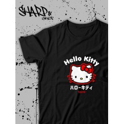 Футболка Hello Kitty Аниме Куроми оверсайз дрейн майка с принтом
