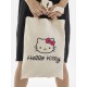 Сумка шоппер бежевый Аниме Hello Kitty Куроми дрейн тканевая с принтом Хелло Китти геншин импакт однотонный мягкий большая с надписью Хело Кити через плечо с котом bts токийские мстители