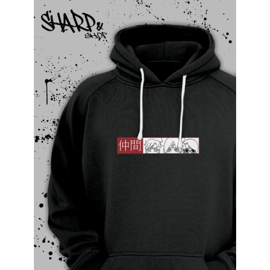 Толстовка мужская с принтом аниме ахегао и надписью хентай, черная и белая, капюшоном и карманом, кофта оверсайз для мужчин и женщин с рисунком anime больших размеров унисекс.