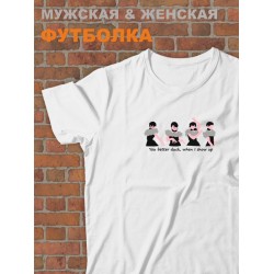 Футболка оверсайз с принтом надписью унисекс Уэнсдей