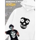 Худи белое Король и Шут киш с черепом misfits оверсайз. Кофта хлопковая трикотажная с капюшоном, принтом и надписью анархия череп панк рок, одежда унисекс, женская, детская, для подростка и молодежи.