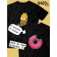 Парные футболки пончик Симпсоны Simpsons с принтом