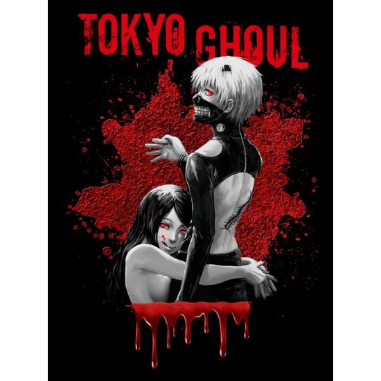Футболка Канеки Кен Токийский гуль Tokyo ghoul аниме с принтом