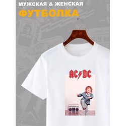 Футболка AC DC асдс эйси диси с рок группами с принтом