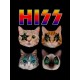Футболка Kiss Кисс рок с мемными котами с принтом