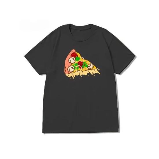 Парная футболка с пиццей pizza парочка с принтом