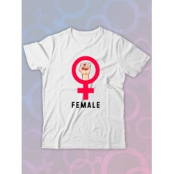 Парная футболка female alpha male парочка с принтом