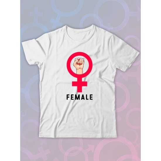 Парная футболка female alpha male парочка с принтом