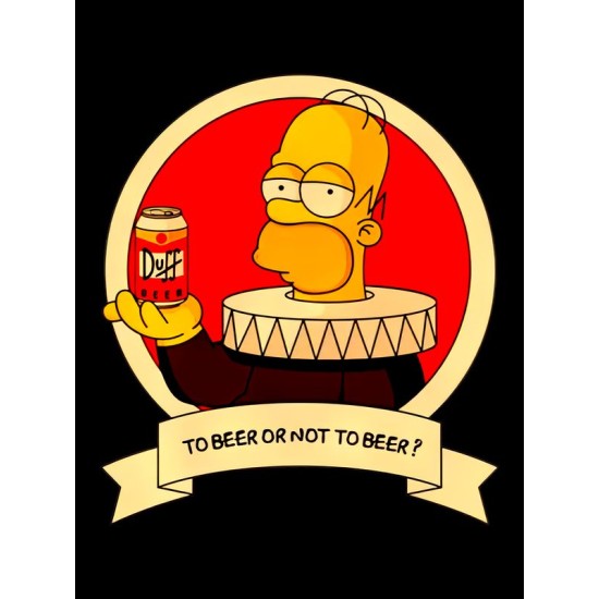 Футболка Гомер Симпсон с пивом Симпсоны Simpsons с принтом