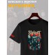 Футболка Слипкнот маски группа Slipknot участники рок с принтом