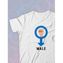 Парная футболка female alpha male парочка с принтом