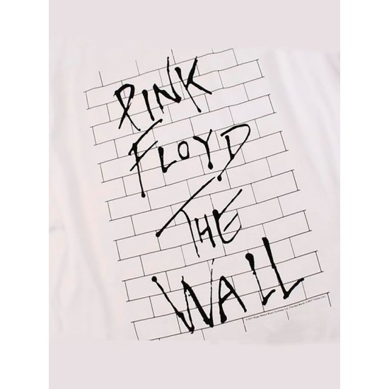 Футболка Пинк Флойд Pink Floyd The Wall с принтом и надписью в ретро винтажном стиле рок мерч rock merch, одежда андеграунд гранж y2k style underground, оверсайз унисекс