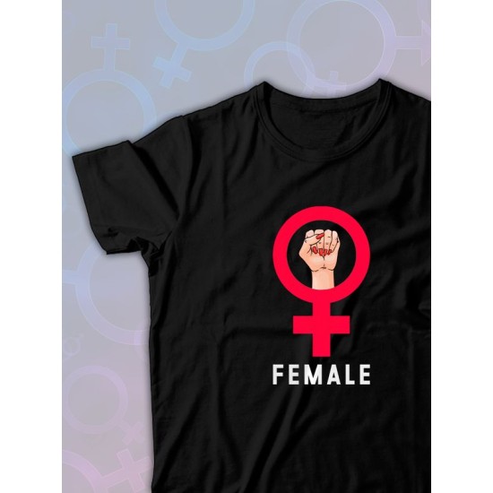 Парная футболка female alpha male парочка с принтом