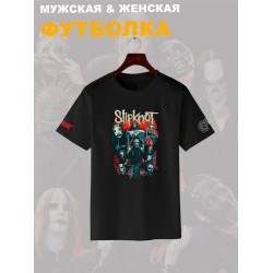 Футболка Слипкнот маски группа Slipknot участники рок с принтом