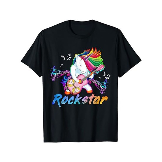 Футболка rockstar рокстар с единорогом с принтом