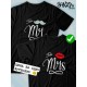 Парная футболка Mr king Mrs Queen с принтом