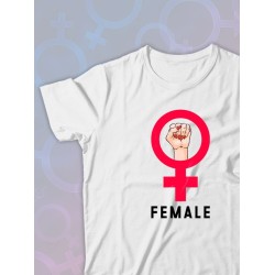 Парная футболка female alpha male парочка с принтом