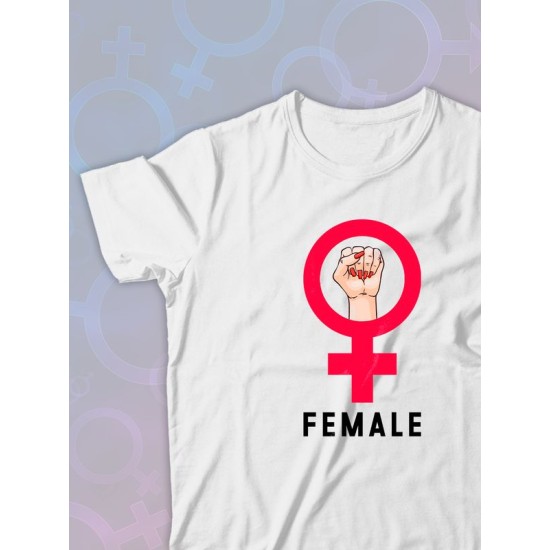Парная футболка female alpha male парочка с принтом