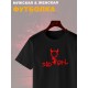 Футболка bad girl devil черт и дьявол с чертиком с принтом