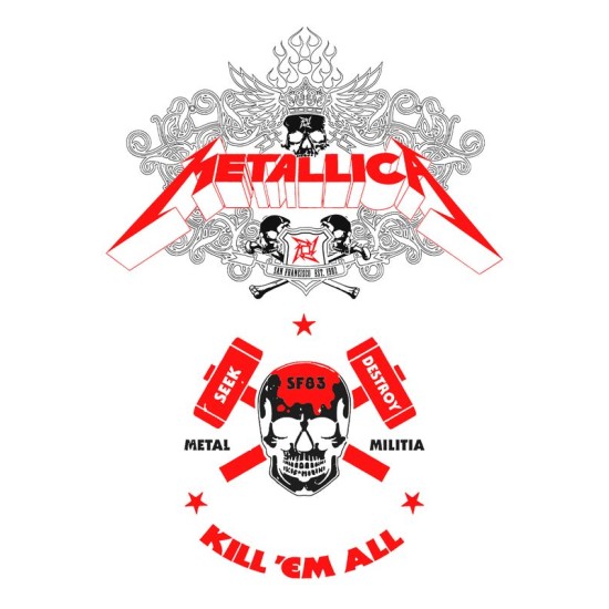 Футболка Металлика Metallica kill em all с принтом
