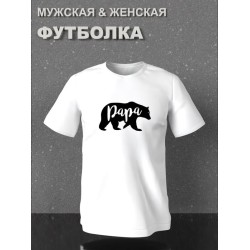 Футболка фэмили лук с мишкой с принтом