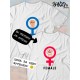 Парная футболка female alpha male парочка с принтом