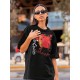 Футболка Алиса в цепях с принтом и надписью в винтажном ретро стиле rock merch, одежда андеграунд гранж y2k style, оверсайз унисекс