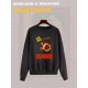 Свитшот Цой жив с принтом в стиле rock merch, винтажная одежда андеграунд y2k, оверсайз унисекс.