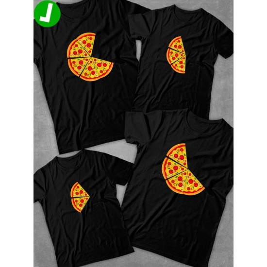Футболка фэмили лук пицца pizza с принтом