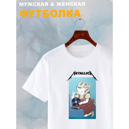 Футболка Metallica Металлика рок с принтом