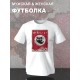 Футболка аниме черный котик и эстетика Японии с принтом
