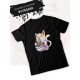 Футболка аниме котик и рамен japan maneki neko с принтом