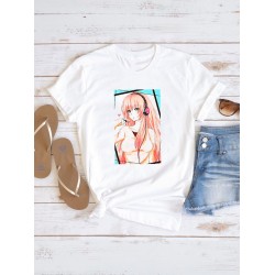Футболка Megurine Luka Мегурине Лука Мэгуринэ аниме с принтом