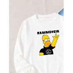 Свитшот Rammstein группа Рамштайн Гомер Симпсон мем