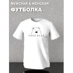 Футболка фэмили лук с мишкой с принтом