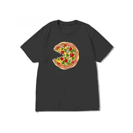 Парная футболка с пиццей pizza парочка с принтом