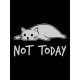 Футболка not today с котом и котиком cat kitty с принтом