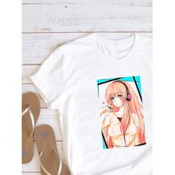 Футболка Megurine Luka Мегурине Лука Мэгуринэ аниме с принтом