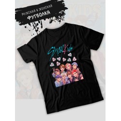 Футболка Стрей кидс Skz Stray kids с принтом, кей поп одежда y2k.