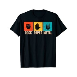 Футболка rock metal paper метал рок металл с принтом