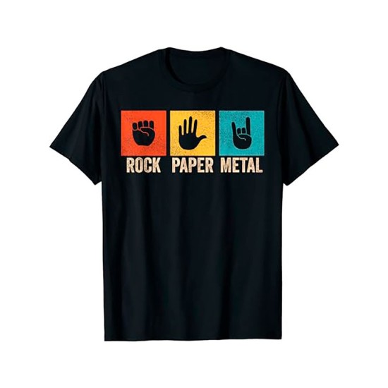 Футболка rock metal paper метал рок металл с принтом