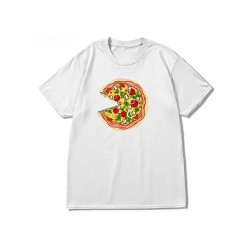 Парная футболка с пиццей pizza парочка с принтом