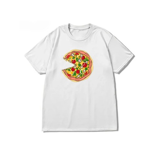 Парная футболка с пиццей pizza парочка с принтом