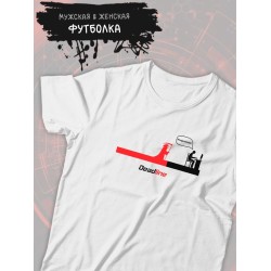 Футболка deadline смерть с косой и приколами с принтом