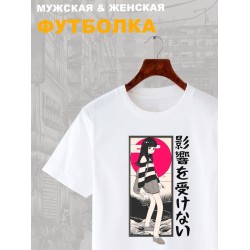 Футболка аниме тянка anime girl с принтом