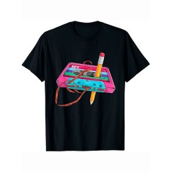 Футболка кассета 80 s style мода 80х с ярким принтом