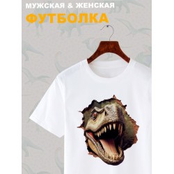 Футболка с динозавром юрский парк jurassic park с принтом