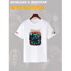 Футболка Слипкнот маски группа Slipknot участники рок с принтом