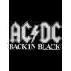 Худи ACDC Back in Black с принтом в ретро стиле 90 х, винтаж рок мерч rock merch, одежда андеграунд y2k style, оверсайз унисекс.